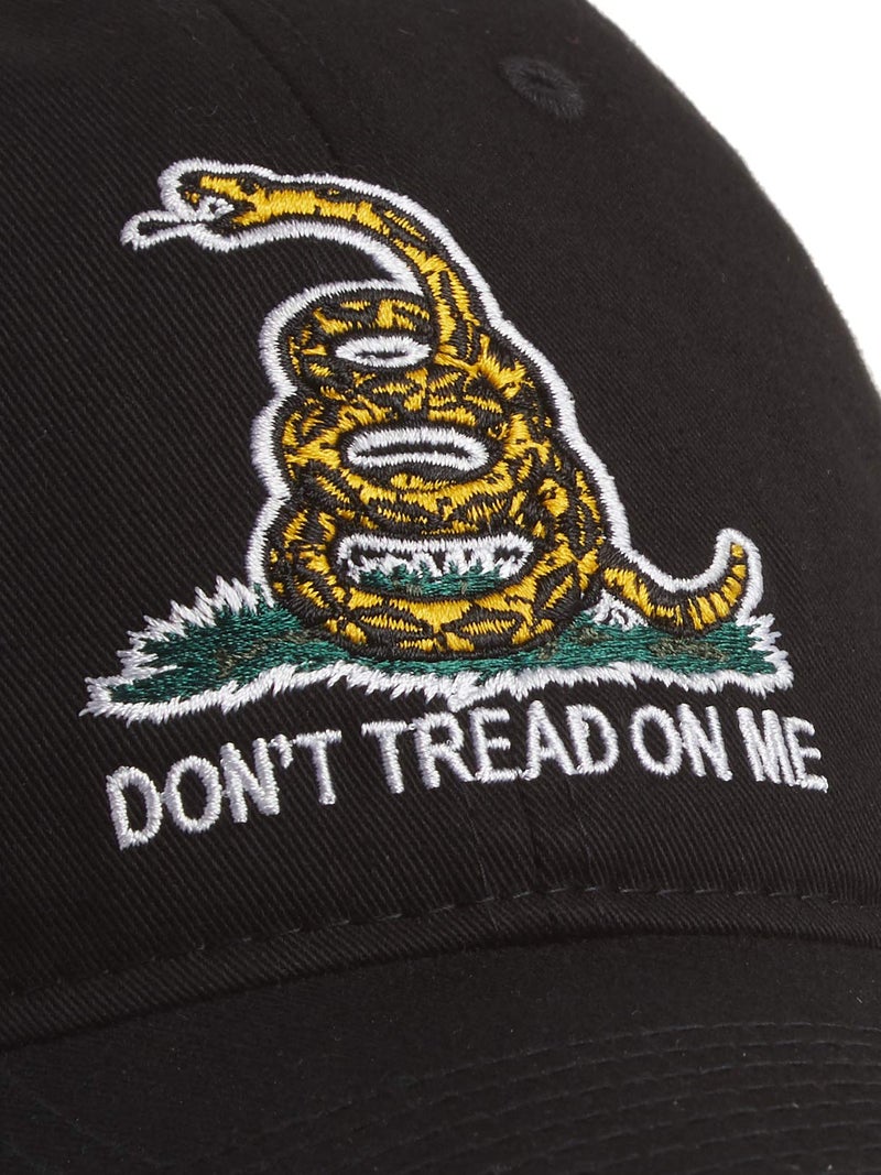 Rapid Dominance Relaxed Graphic Cap, Gadsden Flag, Black - Image 3
